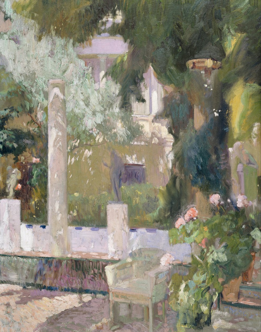 ソローリャファミリーハウスの庭園 作： JoaquínSorolla