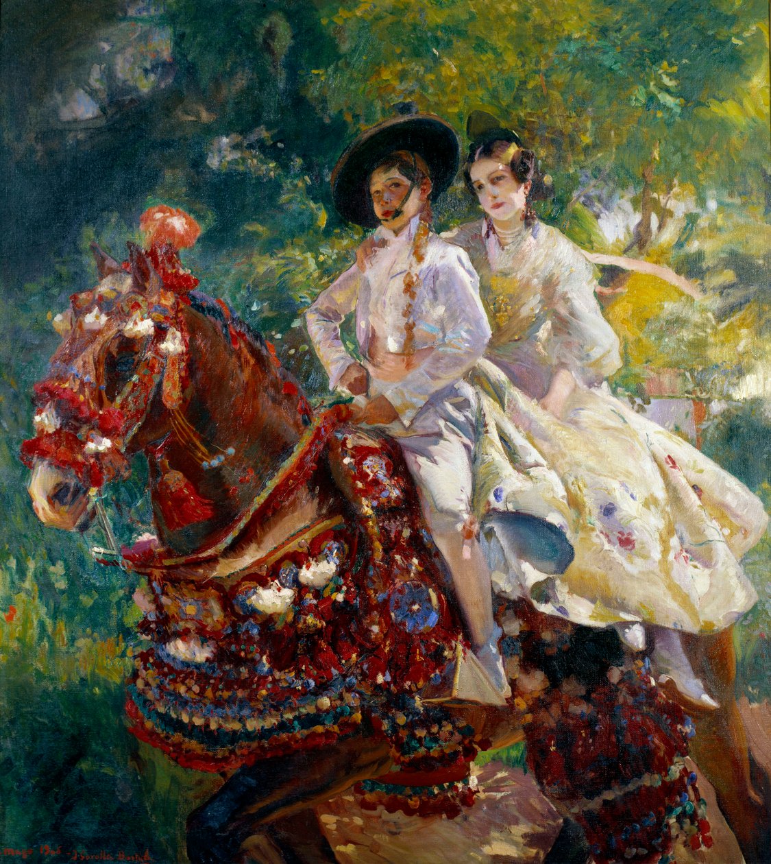ホアキン・ソロラ（1863-1923）の「絵画フェリアの帰還」（ec.esp.）20世紀。マドリード、ソローリャ美術館 作： JoaquínSorolla