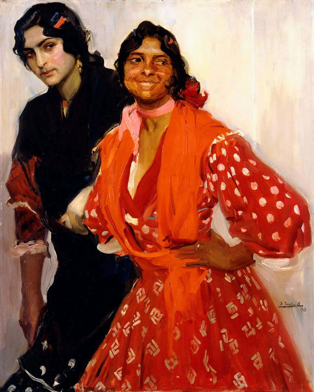 2つのGypsys;ドスジタナス、1913年 作： JoaquínSorolla