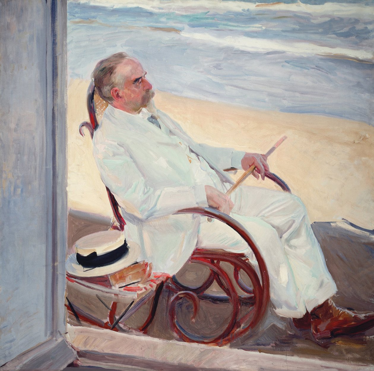 ビーチでのアントニオガルシア 作： JoaquínSorolla