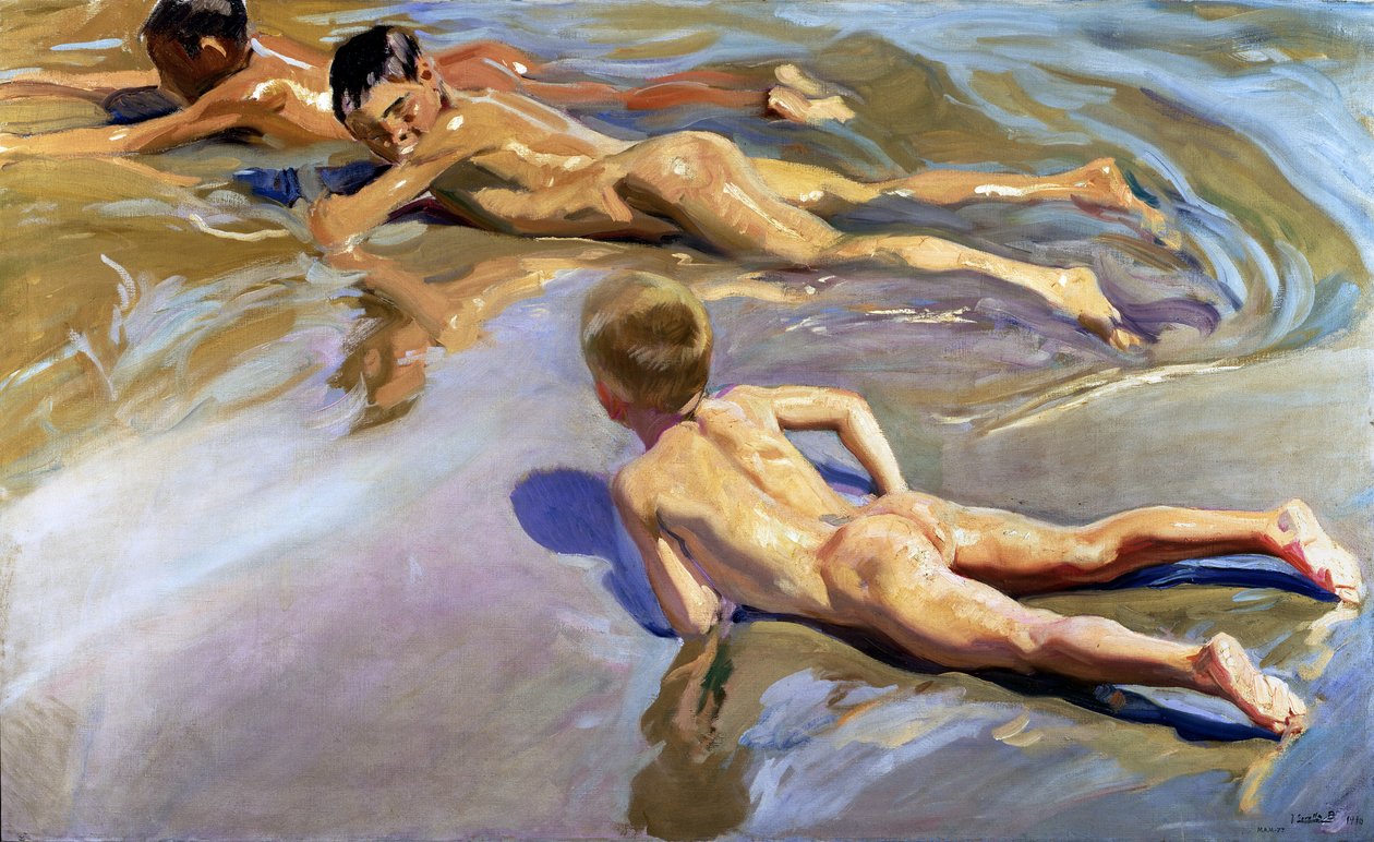 子供たちの浜辺、1910 作： JoaquínSorolla