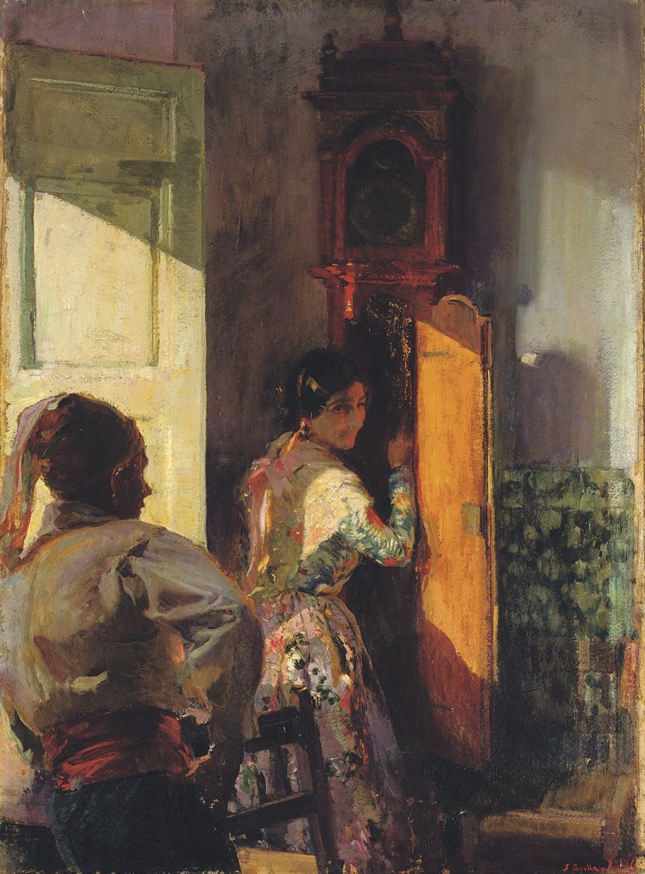 ロープを与える 作： JoaquínSorolla