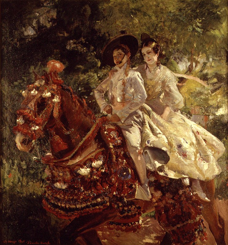 バレンシアのグループ 作： JoaquínSorolla