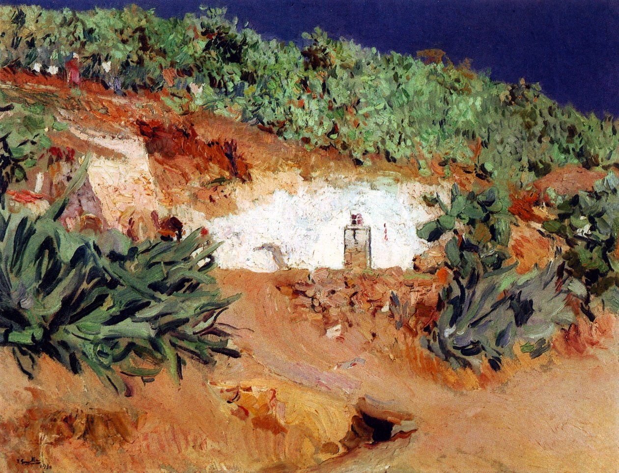 サクロモンテのジプシーの家 作： JoaquínSorolla