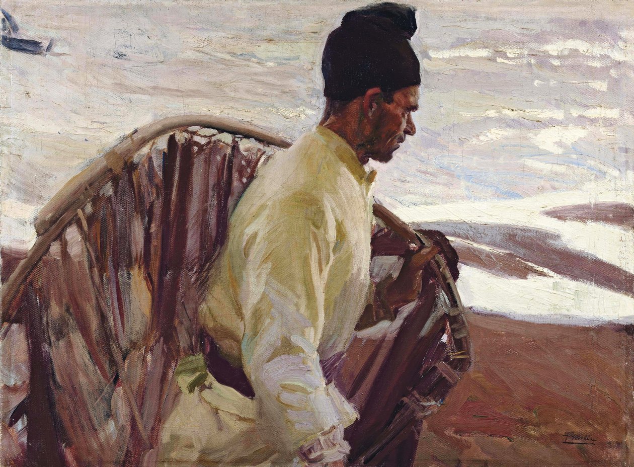 エビ漁師、バレンシア 作： JoaquínSorolla