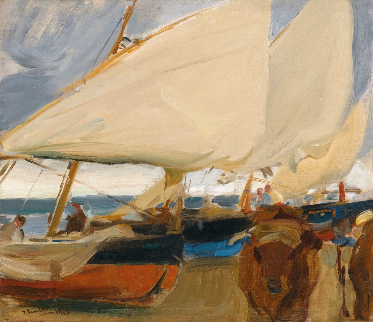 バレンシアビーチ 作： JoaquínSorolla