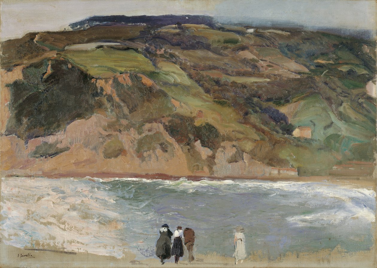 サンセバスチャンの防波堤 作： JoaquínSorolla