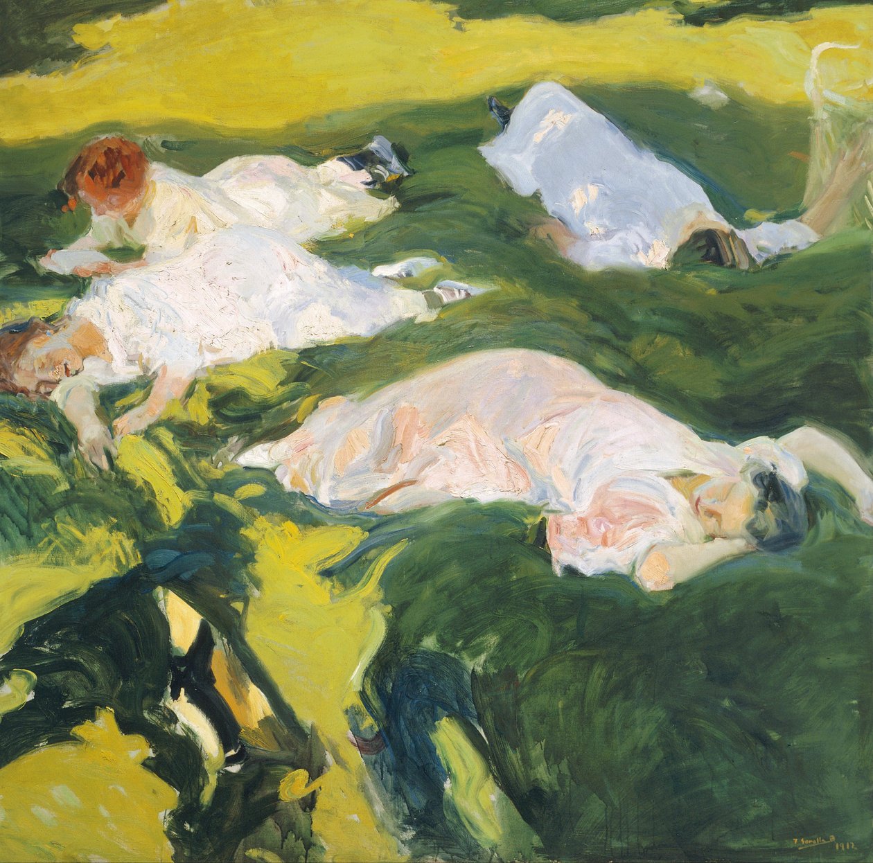 昼寝 作： JoaquínSorolla