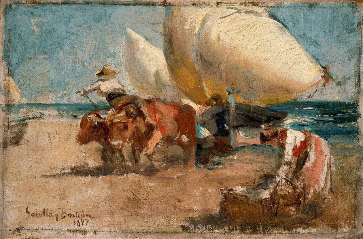 ビーチシーン 作： JoaquínSorolla