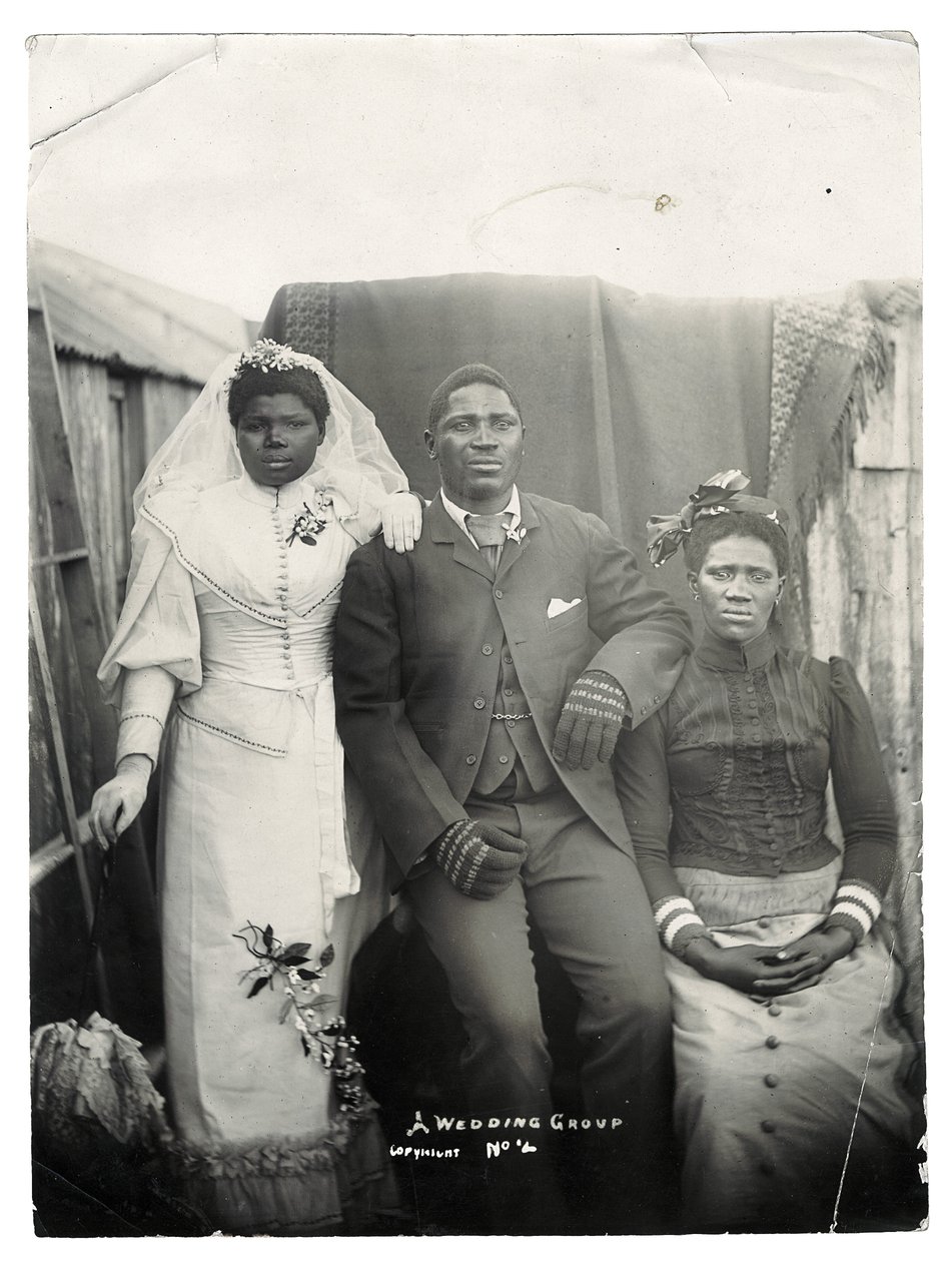 結婚式グループ、1890年頃（ゼラチンシルバープリント） 作： ジョー・バーネット