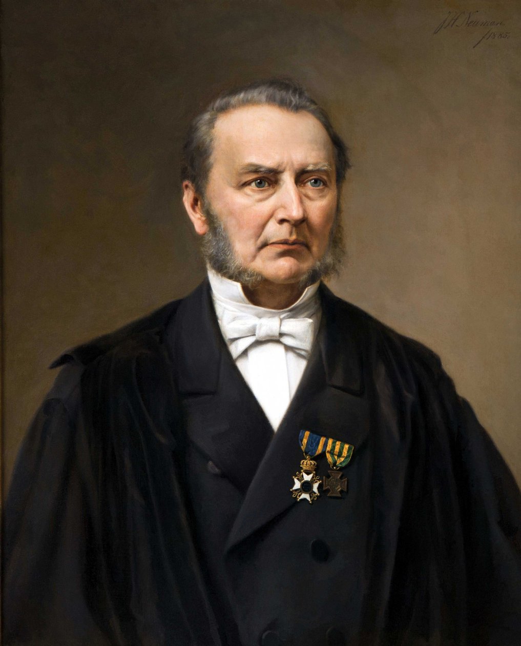 Joannes Henricus Scholten（1811-1885）、ライデン大学教授。ヨハン・ハインリッヒ・ノイマン（1819-1898）の絵画 作： ヨハン・ハインリッヒ・ノイマン
