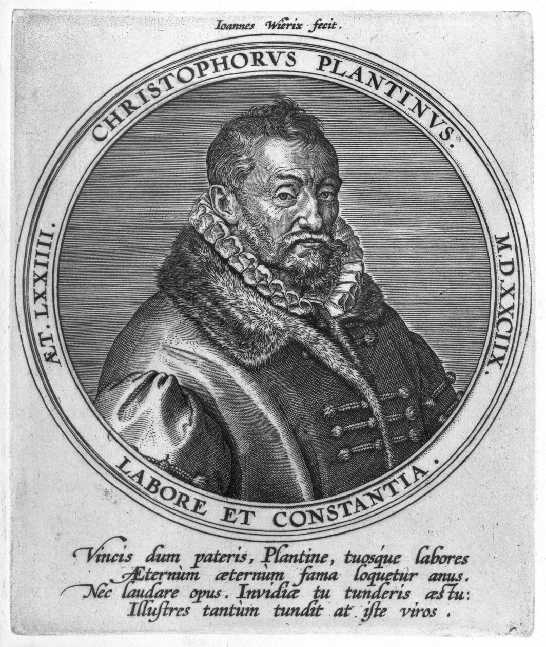 クリストフ・プランタン（c.1520-89） 作： ヨハン・ウィリックス