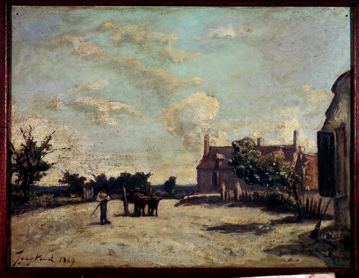 Auberge Peinture de Jean Barthold Jongkind (1819-1891) 1869 Paris, Musee du Peute Palais. 作： ヨハン・バーソルド・ジョンキンド