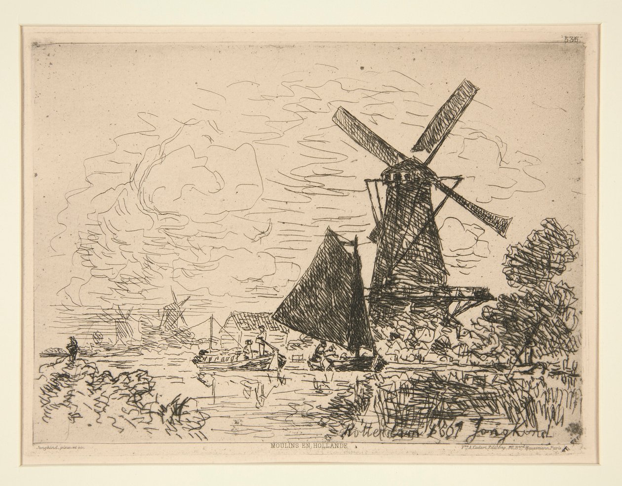 Mills in Holland (ミルズ イン オランダ) 作： ヨハン・バーソルド・ジョンキンド