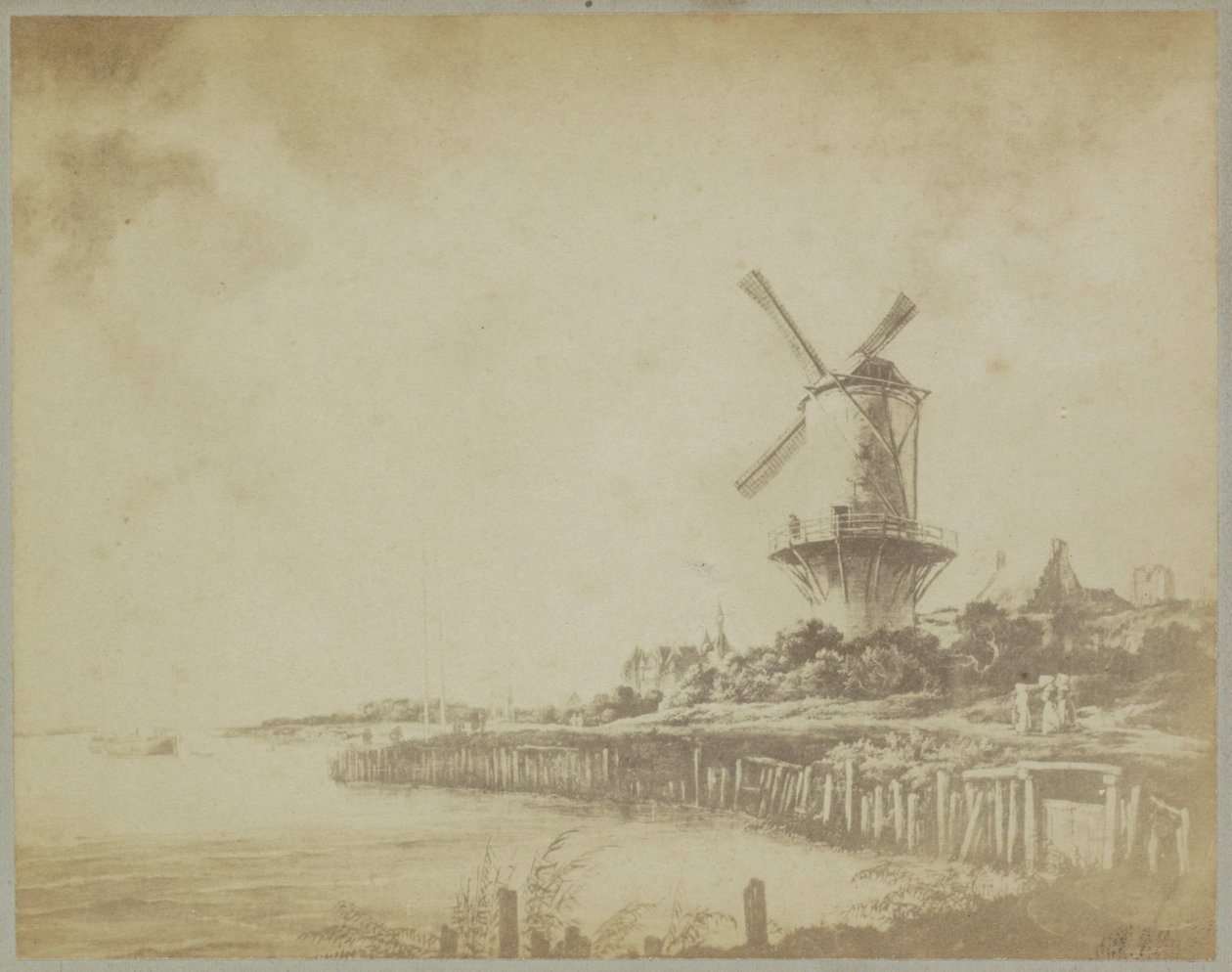 Jacob Isaackszによる絵画「Wijk bij Duurstedeの風車」の写真複製。 ラスダールから アムステルダム美術館。 ヤコブ・ファン・ロイスダール。 - ビュー・デュ・ラン。 (オブジェクトのタイトル) 作： ヨハン・マリヌス・シャレカンプ