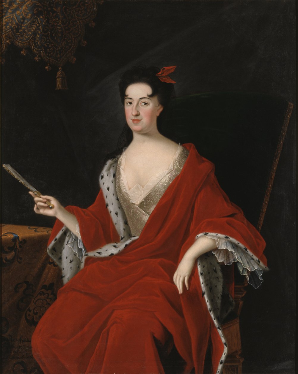 Catherine Opalinska, reine de Pologne - キャサリン オパリンスカ (1680-1747) の肖像、ポーランドの女王、スターバス、ヨハン (1679-1724) 作。 キャンバスに油彩。 寸法：145x117cm。 ストックホルム国立美術館 作： ヨハンスターバス