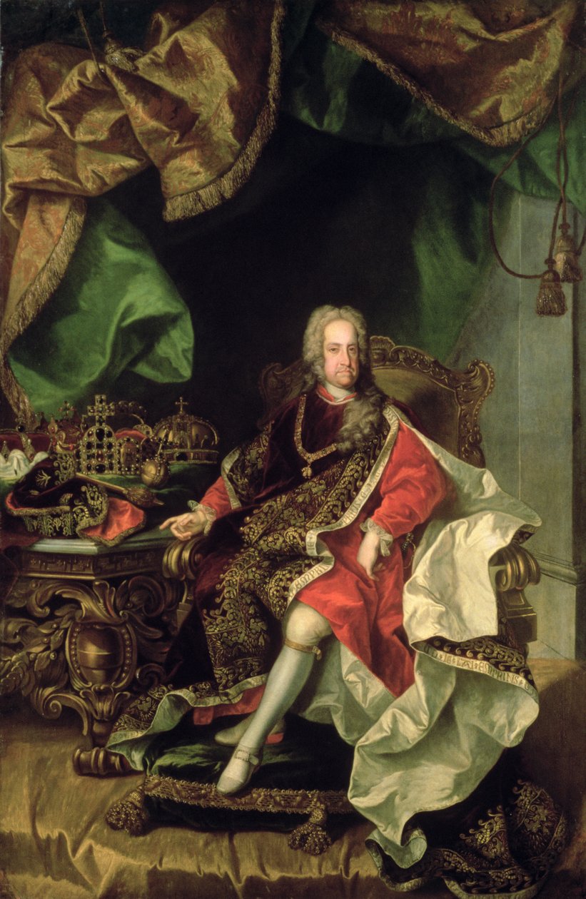 チャールズ6世（1685-1740）、1730年頃、 作： ヨハン・ゴットフリート・アウアーバッハ