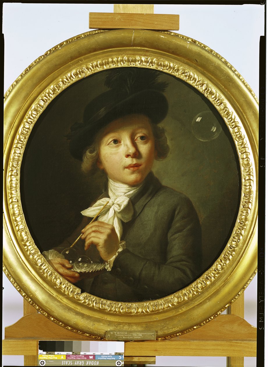 石鹸の泡、1784 作： ヨハン・メルヒオールジョセフ・ウィルシュまたはウルシュ