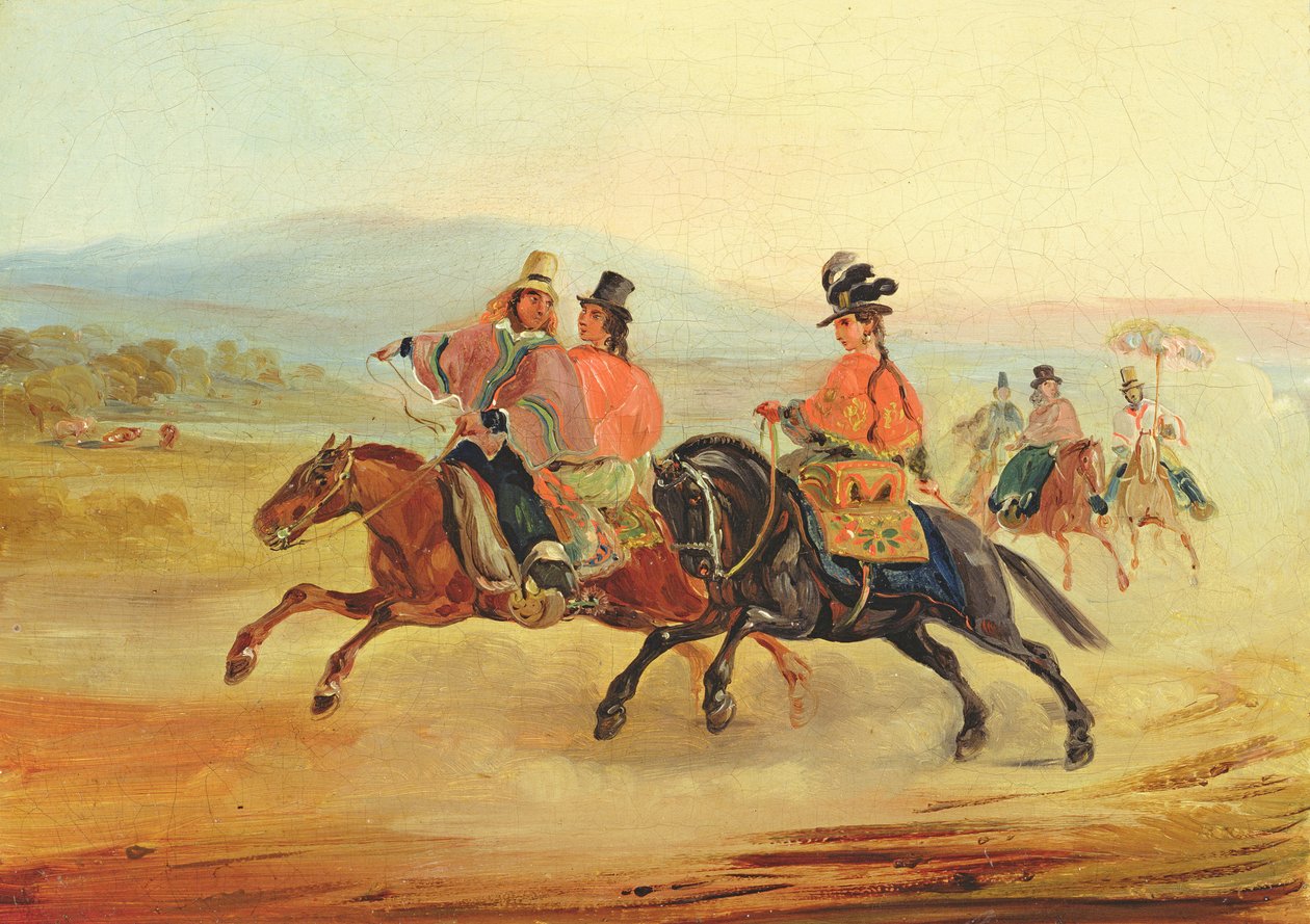 チリライダー、1835-36年 作： ヨハン・モーリッツ・ルゲンダス