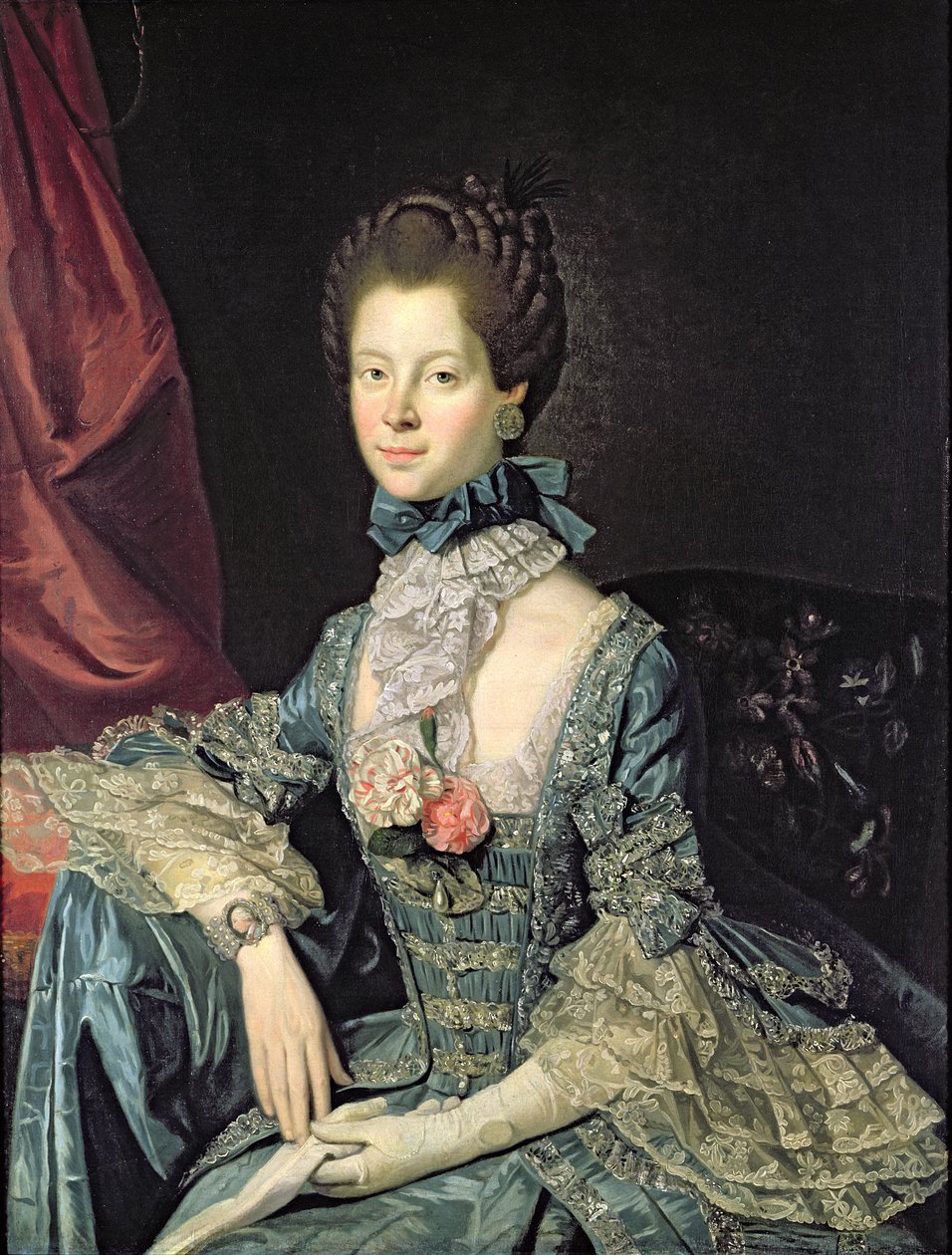 シャーロットソフィア王妃（1744-1818）ジョージ3世の妻（c.1765） 作： ヨハン・ジョセフ・ゾファニー