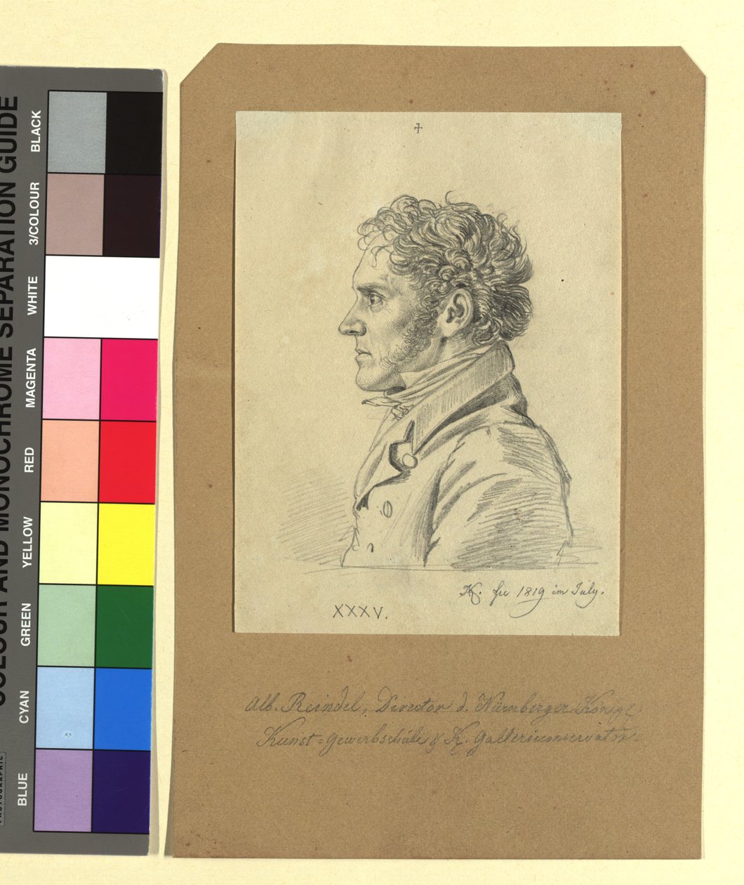 アルベルト・ラインデル（1784-1853年）、銅版画家 作： ヨハン・アダム・クライン