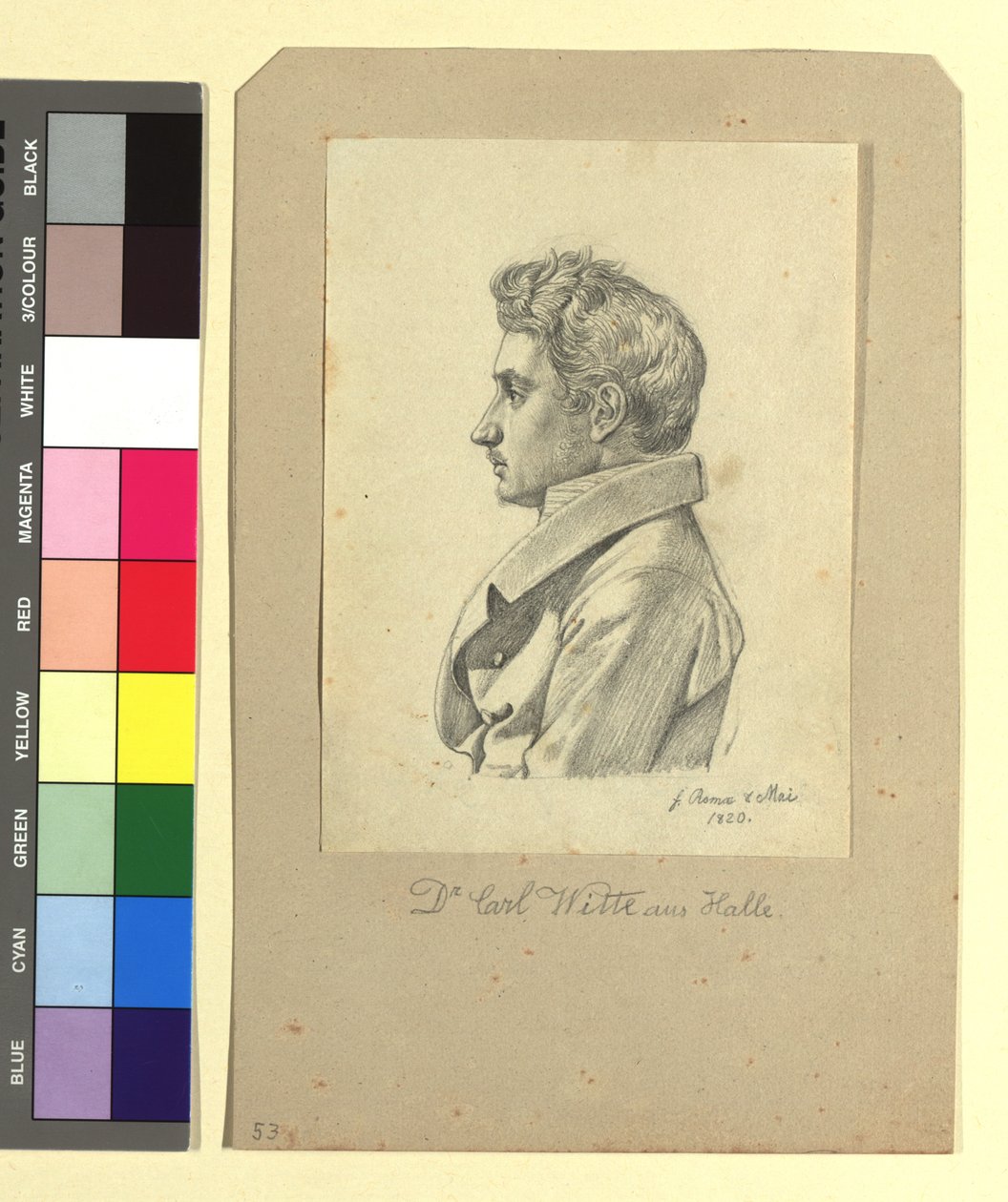 カール・ヴィッテ（法学・哲学博士、1800-1883）、詩人 作： ヨハン・アダム・クライン