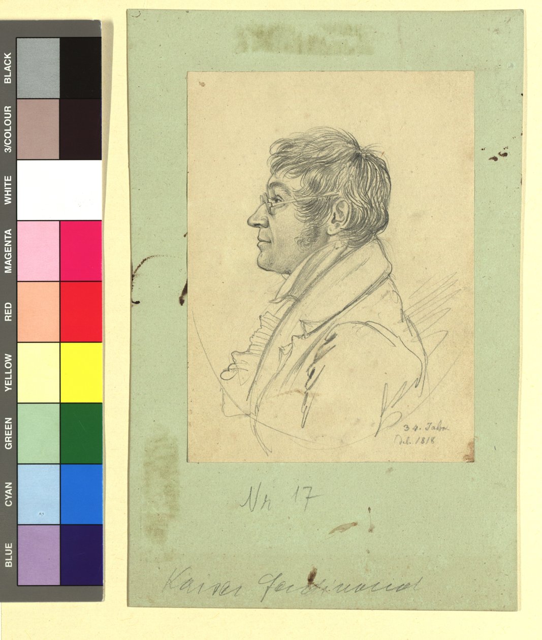 フェルディナント・カイザー（1784年生）、ウィーンの書店主 作： ヨハン・アダム・クライン