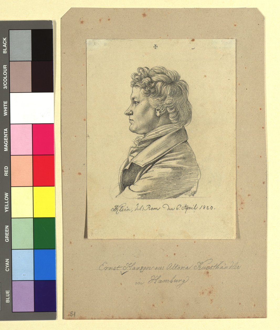 ゲオルク・エルンスト・ハルツェン（アルテナ 1790-1863）、画商 作： ヨハン・アダム・クライン
