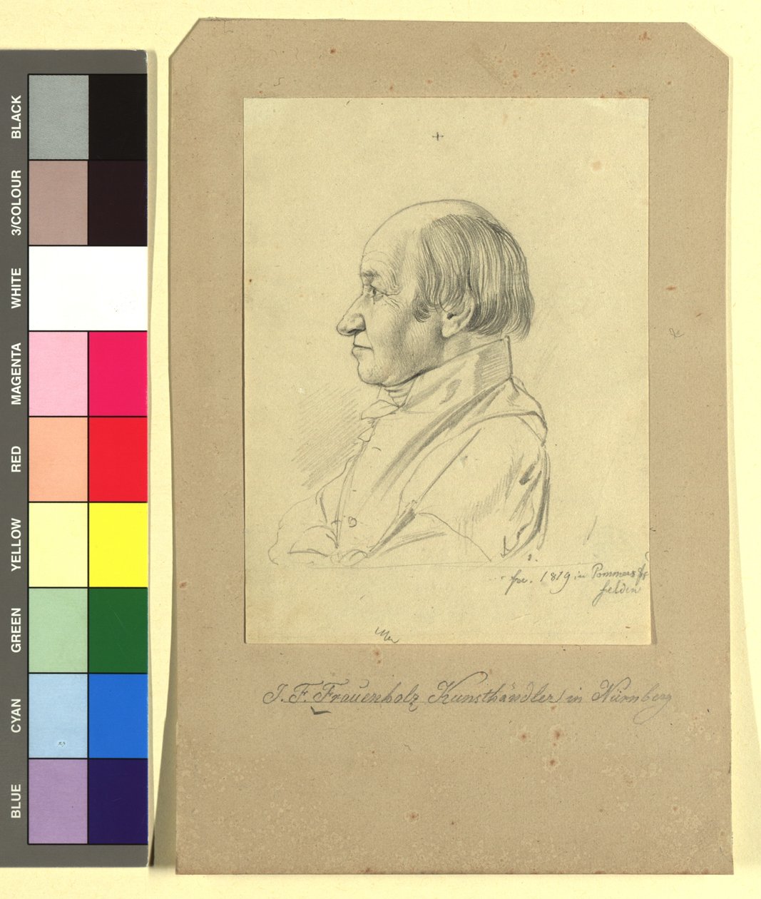 ヨハン・フリードリヒ・フラウエンホルツ（1758-1822）、ニュルンベルクの美術商 作： ヨハン・アダム・クライン