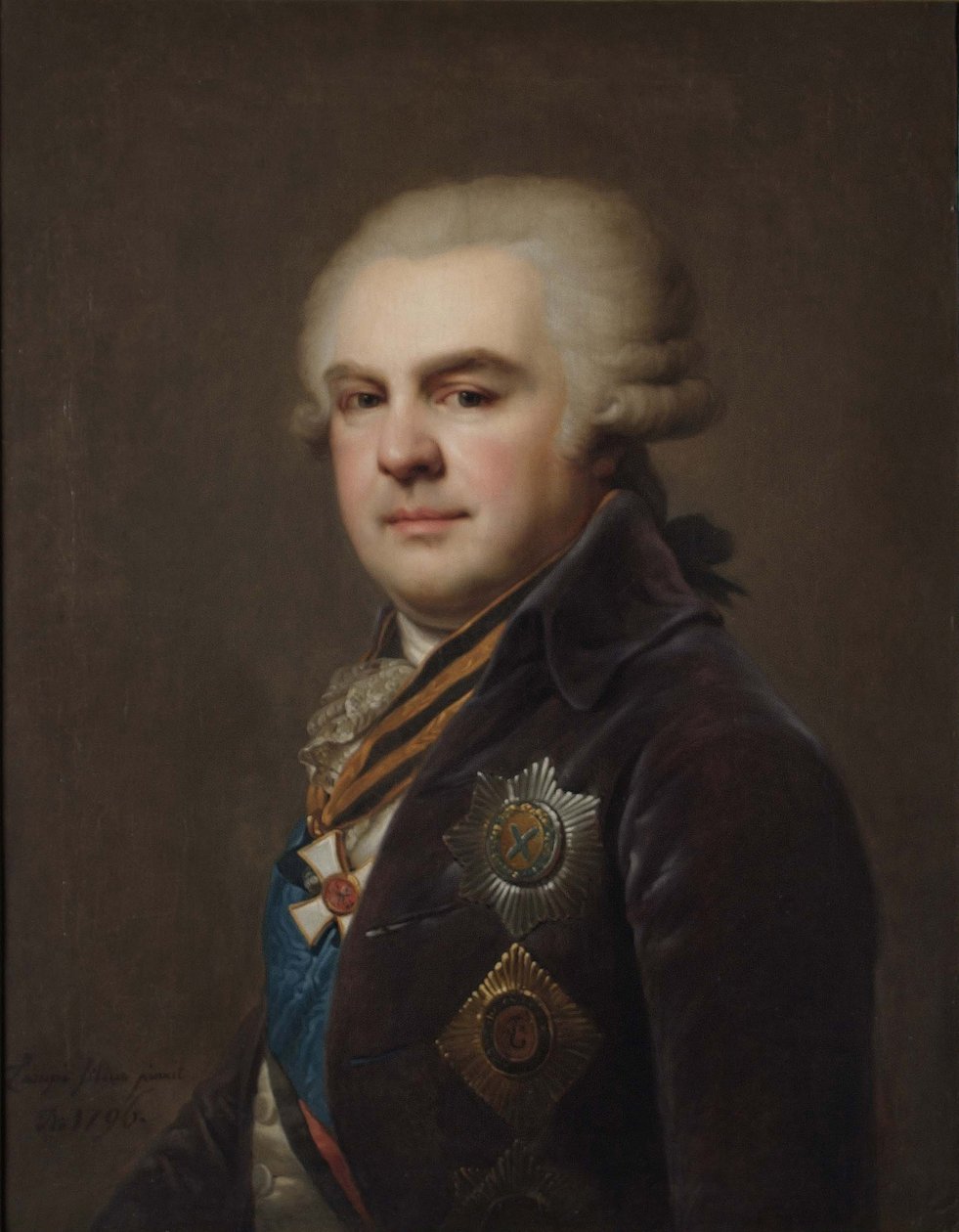 アレクサンドル・ニコラエヴィチ・サモイロフ伯爵の肖像 1744-1814, 1796 作： ヨハン・バプティスト・ランピ・ザ・ヤンガー