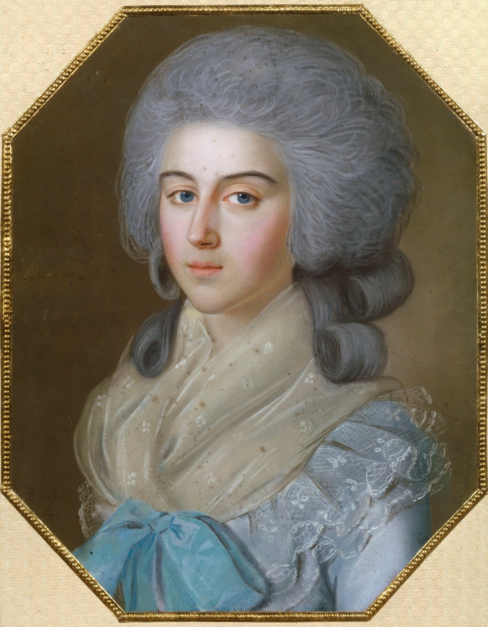 伯爵夫人アンナ アレクサンドロヴナ ゴリツィナ (1739-1816)、ミハイル ミハイロヴィッチ ゴリツィン (1731-1806) の妻ストロガノヴァ男爵夫人の肖像 - ヨハン バルドゥ (1745-1788) 作 作： ヨハン・バルドゥ