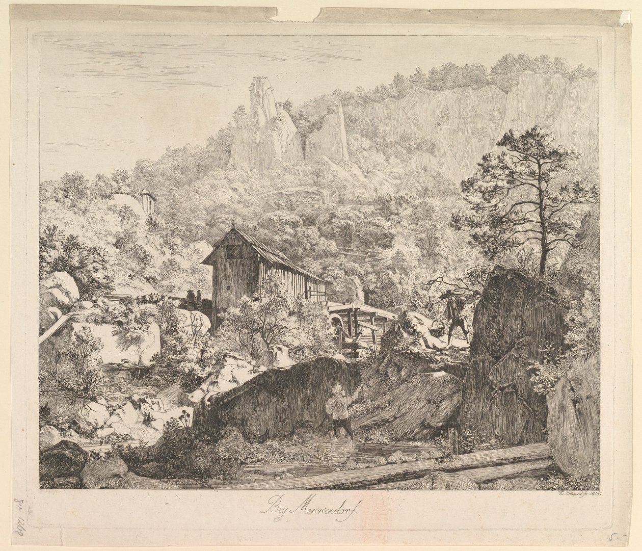 1818年、マッケンドルフ周辺。 作： ヨハン・クリスチャン・エアハルト