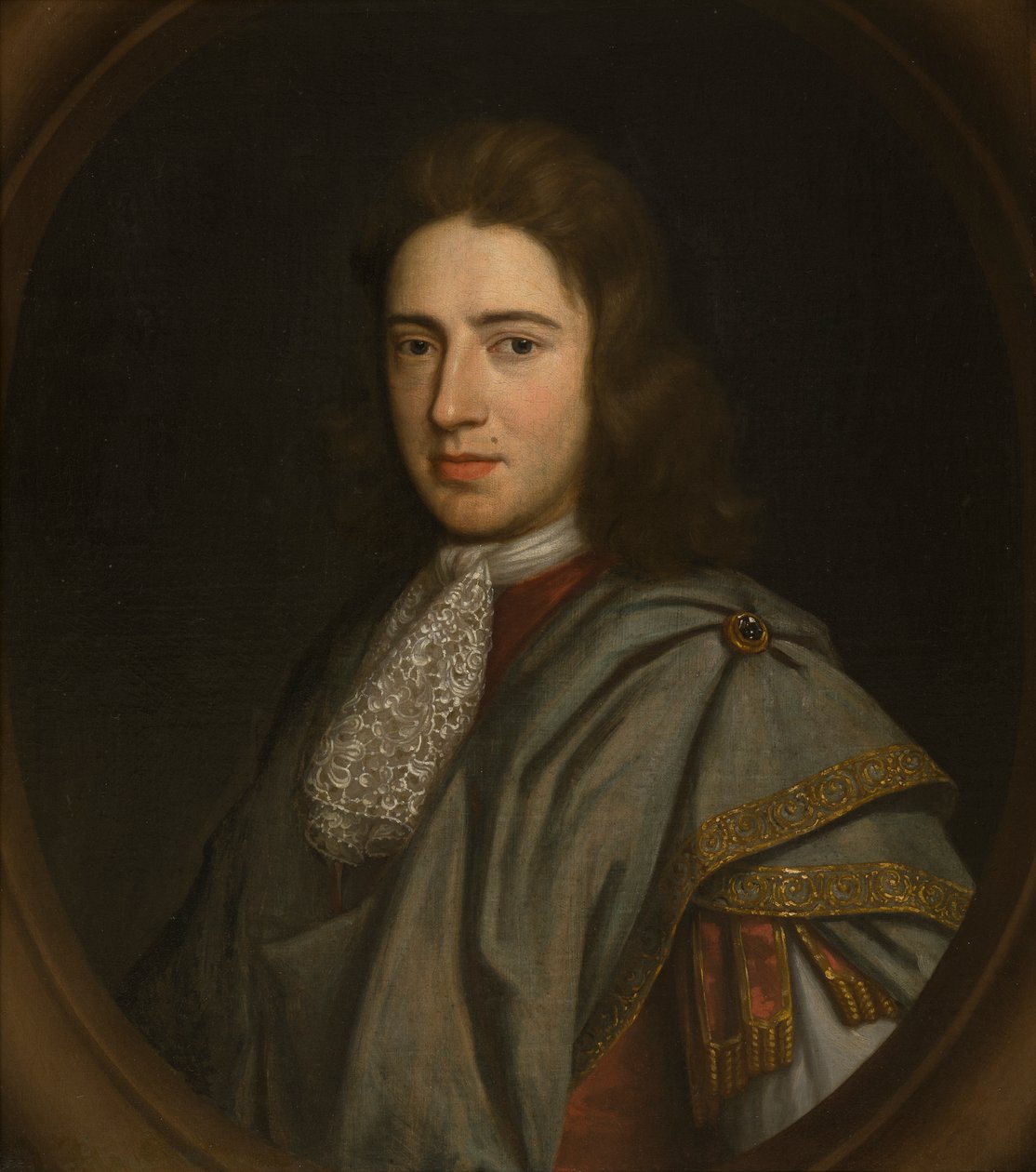 サー・ジョン・ブリッジマンの肖像、第3バート（1667-1747）、1680-1711年頃（パネルに油彩） 作： ヨハン・クロスターマン