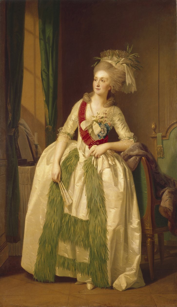 ナタリア王女の肖像ウラジミロフナサルティコヴァ、1780年代 作： ヨハン・フリードリヒ・アウグスト・ティシュバイン