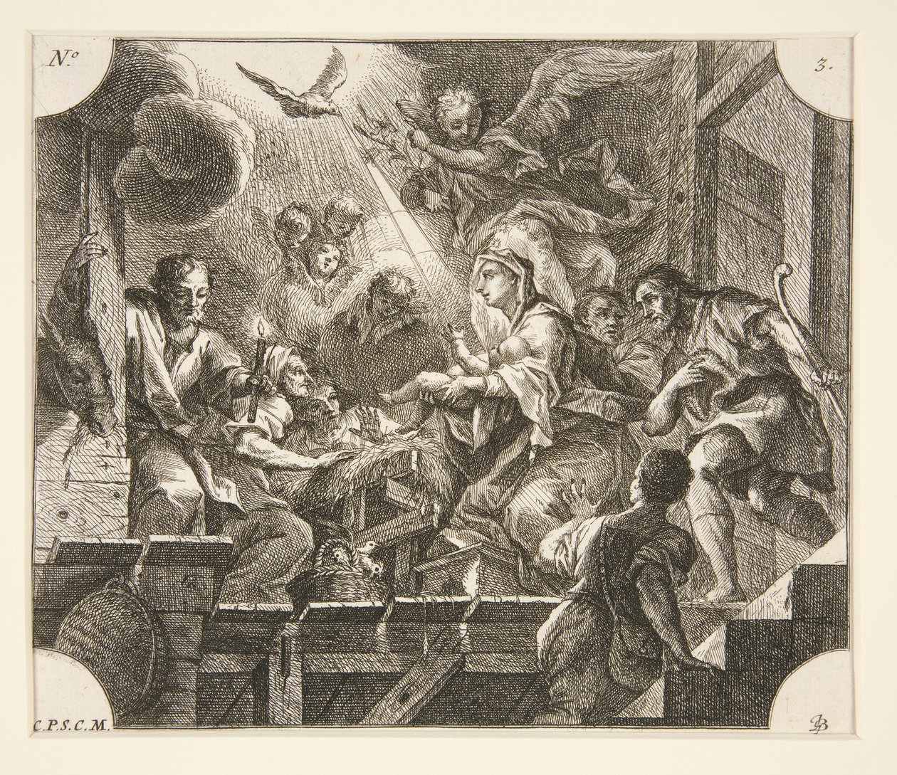降誕 作： Johann Georg Bergmuller