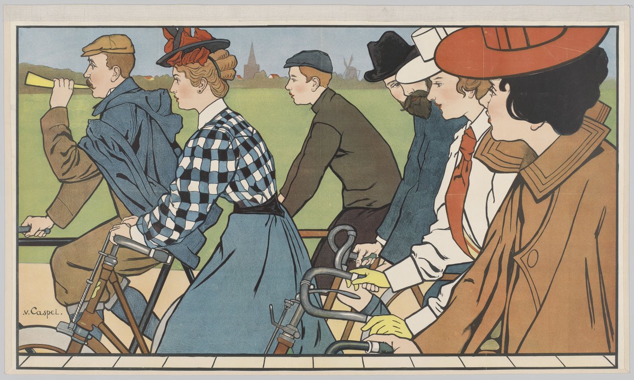 「Gamers Bicycles」のポスター、1912年頃（リソ） 作： ヨハン・ゲオルク・ファン・カスペル