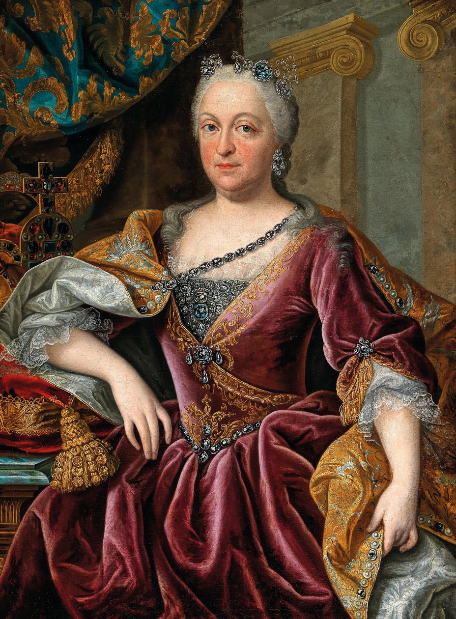 神聖ローマ帝国の女帝、マリア・アマリア・オブ・オーストリア（1701-1756）の肖像。 作： ヨハン・ゴットフリート・アウアーバッハ