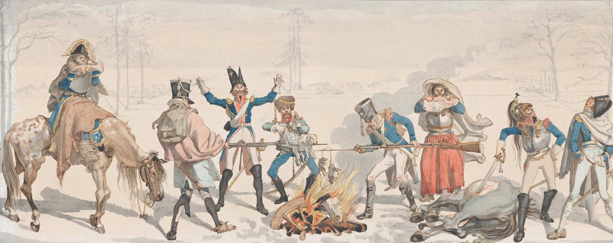 Fork Le Dejeuner à la Fourchette での昼食、1813 年。 作： ヨハン・ゴットフリート・シャドー
