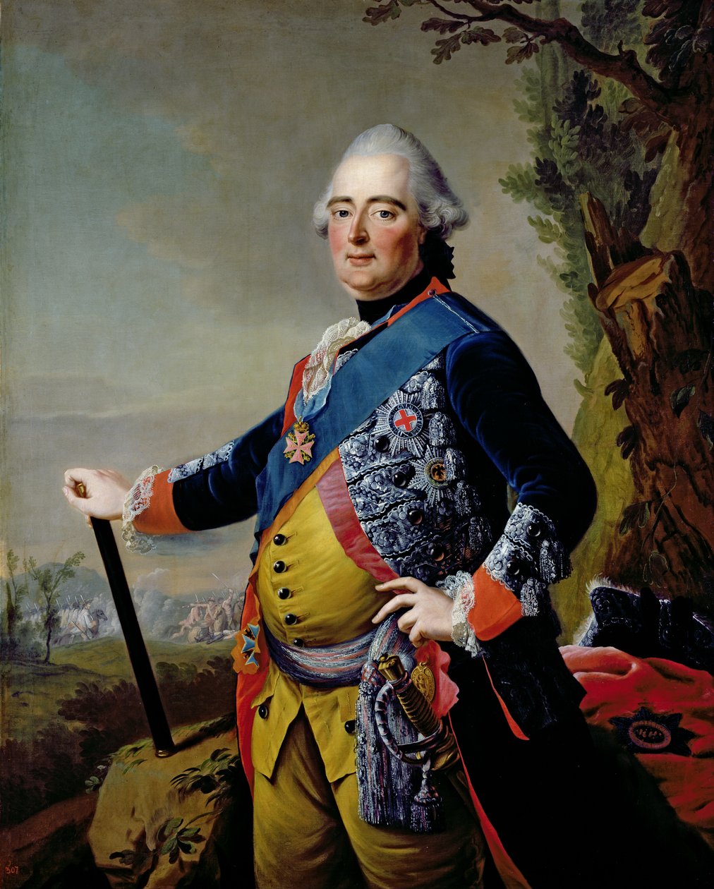 フレデリック2世、ヘッセンカッセルのランドグレイブ、1773年 作： Johann Heinrich Tischbein