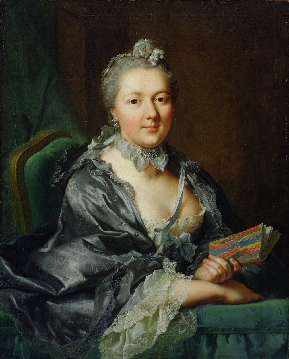 アーティストの二番目の妻、ジュリーマリアンヌペルネット、旧ロバート、1762 作： Johann Heinrich Tischbein