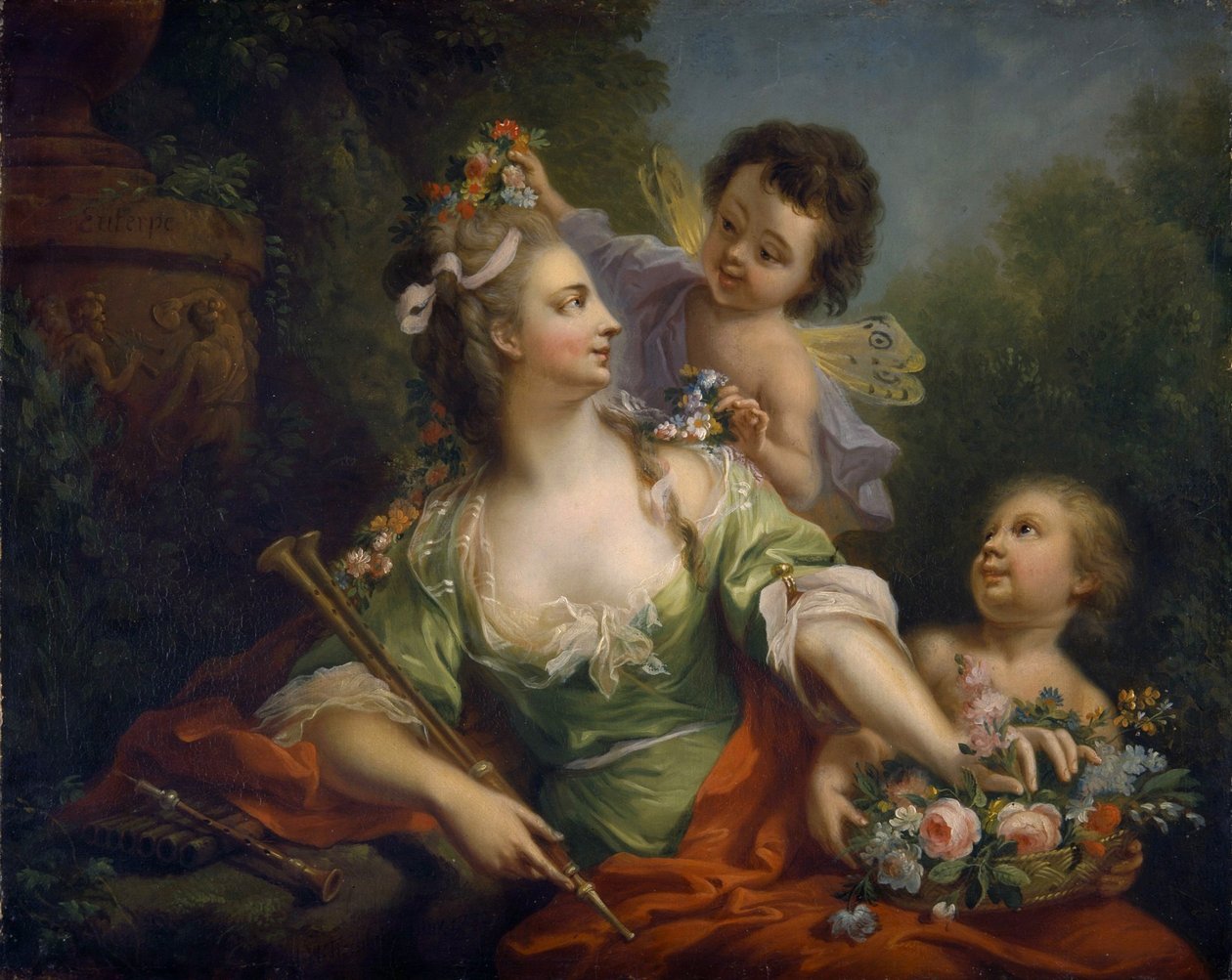 ミューズ・エウテルペ（9人のミューズ、1782年） 作： Johann Heinrich Tischbein