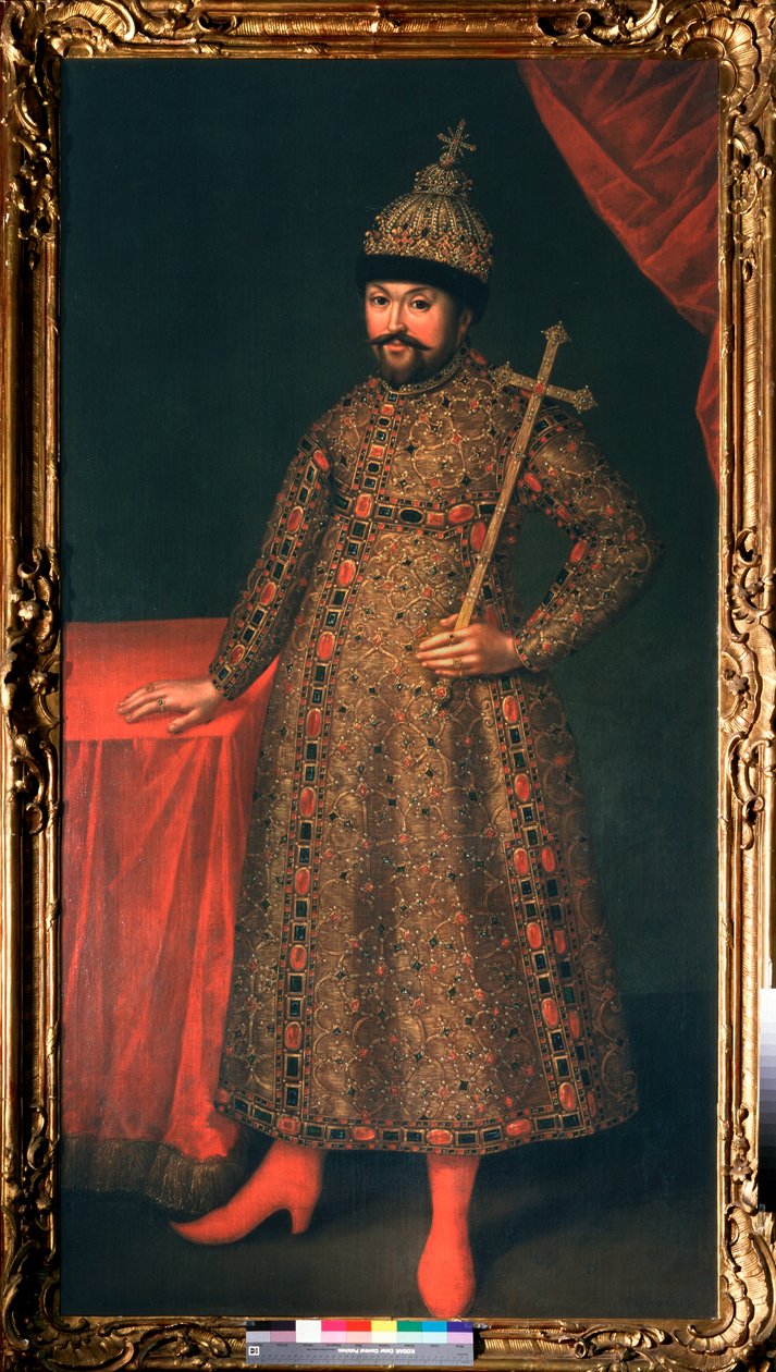 Portrait du tsar de tsar de Russie Michel I Fyodorovitch Romanov (1596-1645) (Tsar Michail I Fyodorovich of Russiaの肖像) - Peinture de Johan Heinrich Wedekind (1674-1736), oil on canvas 作： ヨハン・ハインリッヒ・ウェデキント
