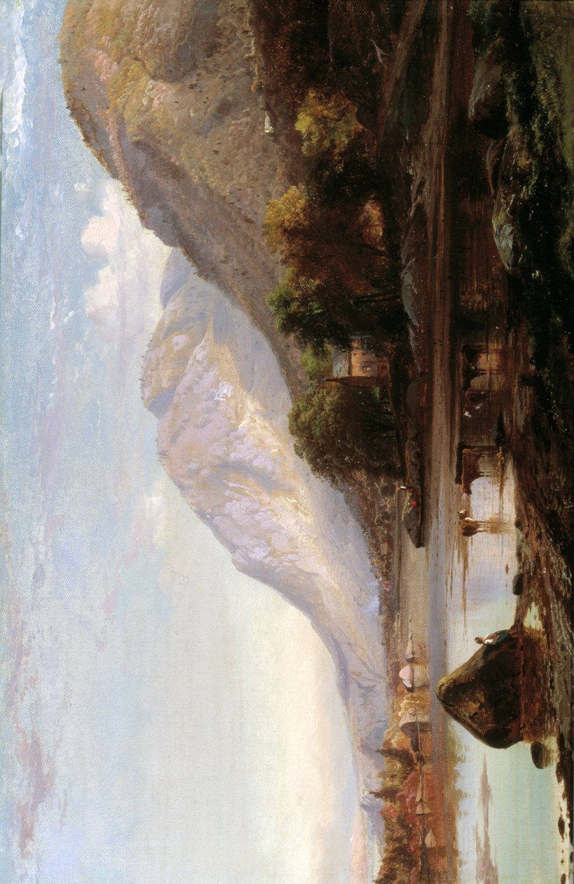 コールドスプリングのハドソン川、1861年。 作： Johann Hermann Carmiencke