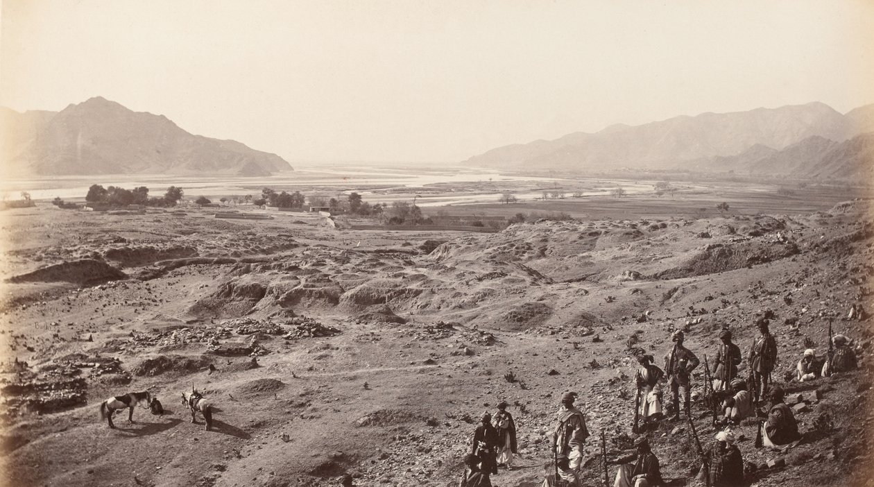 ラルプラ上の峡谷からバスソール方面を見る（1878年頃）（写真 作： ヨハン・フルスマン