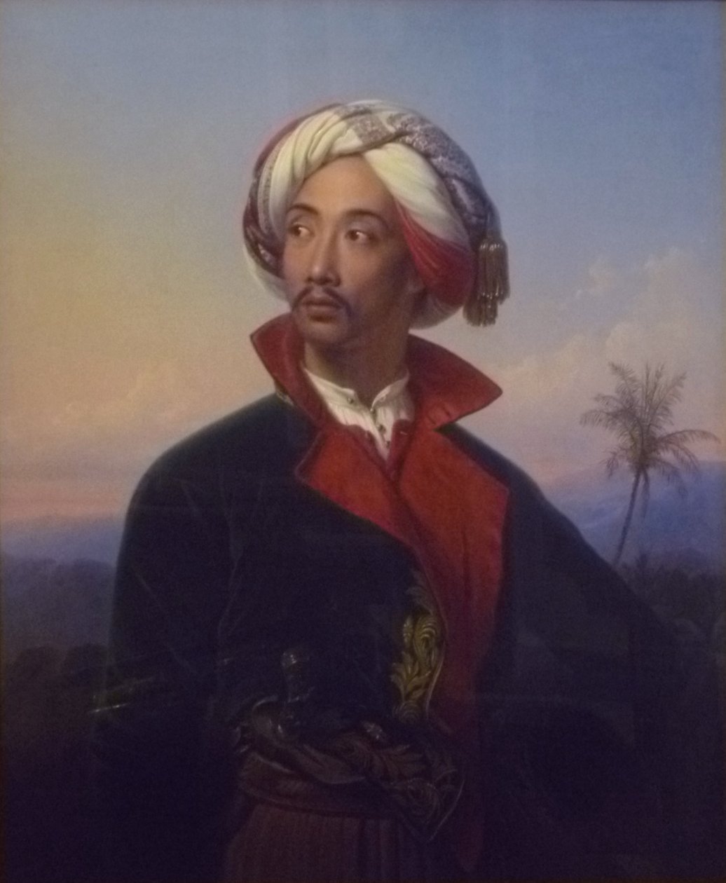 プリンツ・ラーデン・サレー・シアリフ・ブスタマン（1811～1880）の肖像 作： ヨハン・カール・ベーア