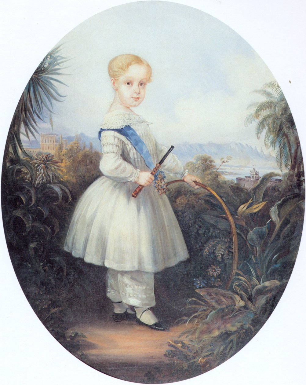 ブラジル皇太子アフォンソ、ペドロ2世の長男。1846. 作： ヨハン・モーリッツ・ルゲンダス