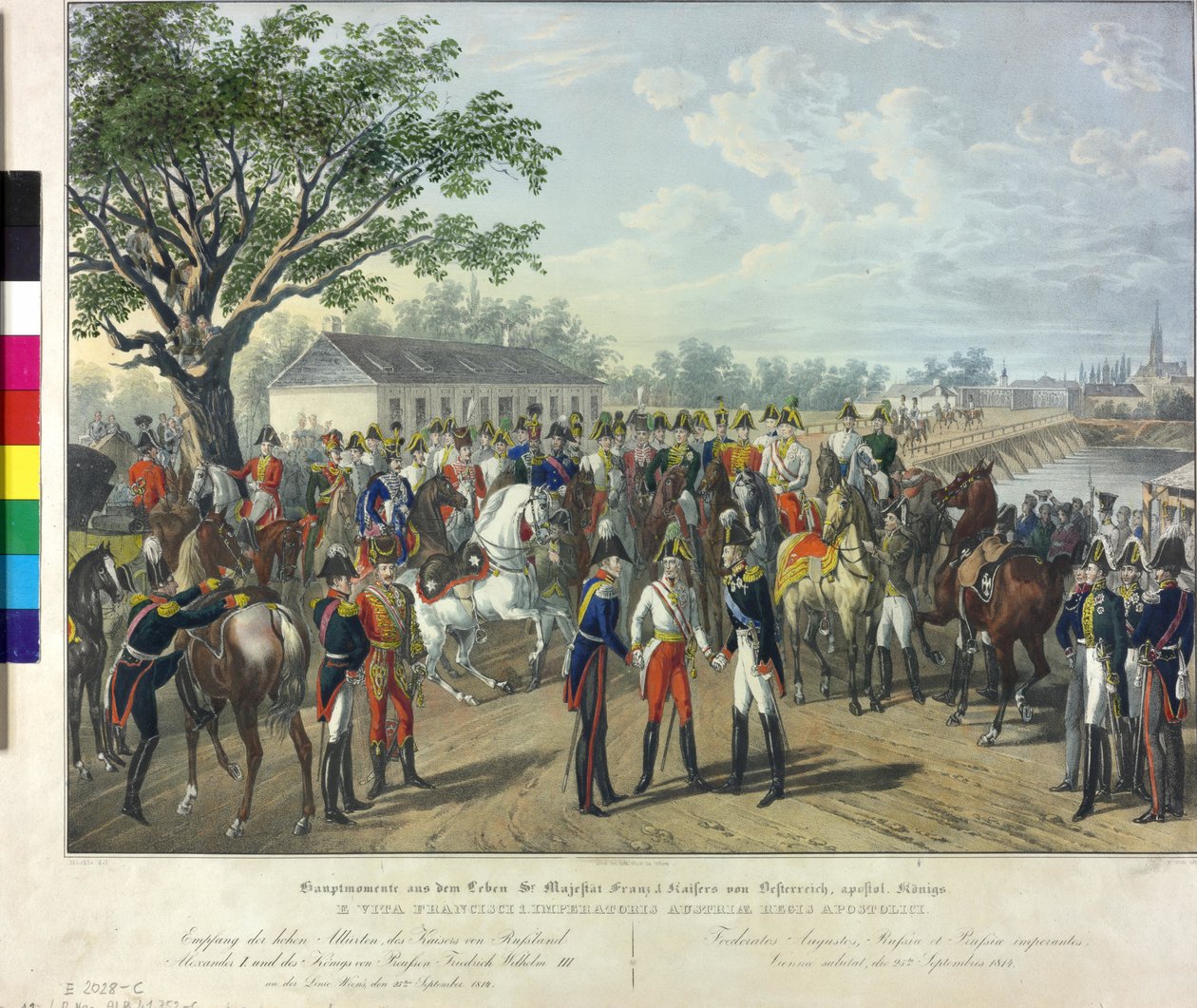 1814年、ウィーンでの同盟国君主のレセプション 作： ヨハン・ネポムク・ヘックレ