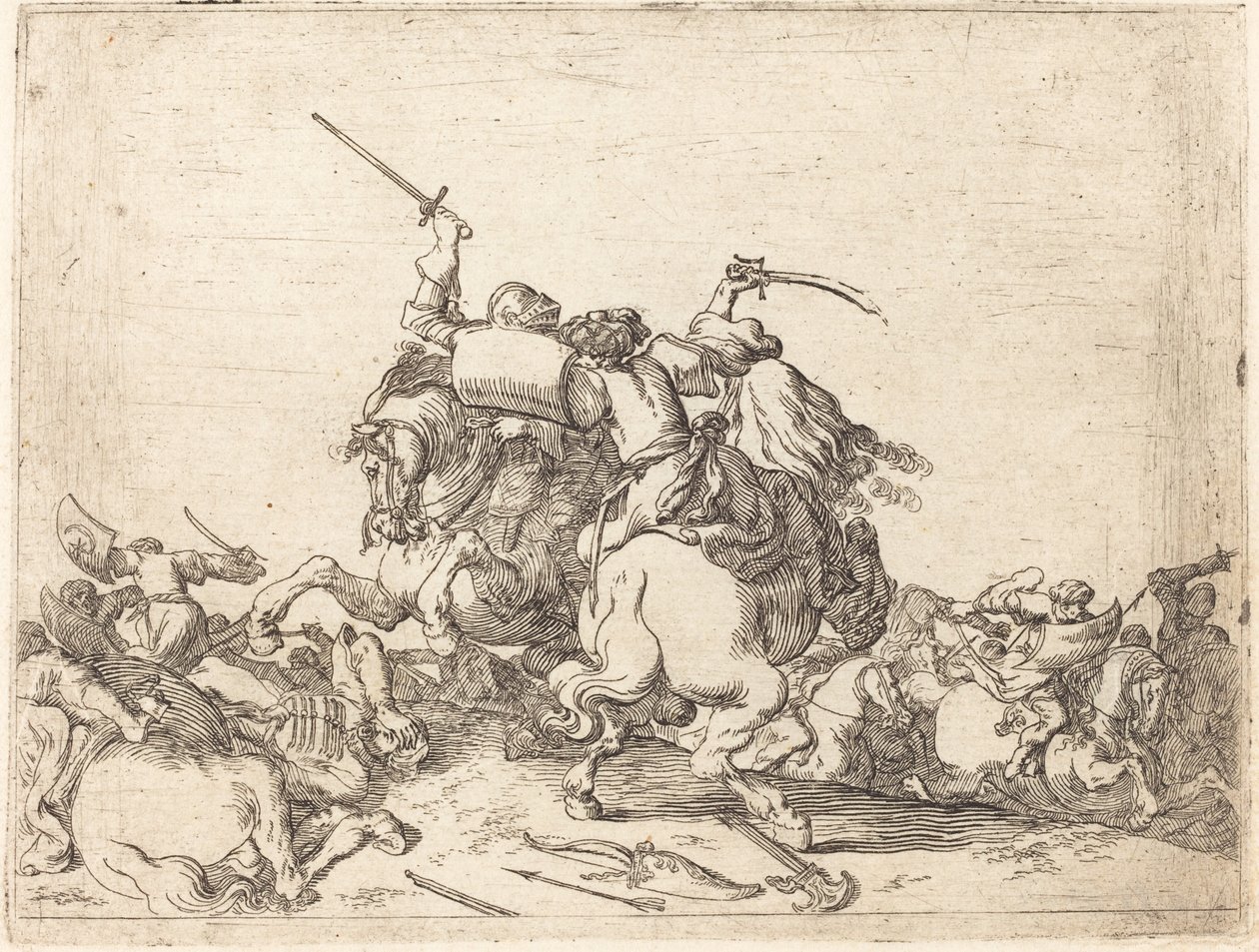 1635年の「Capricci di varie battaglie」。 作： ヨハン・ヴィルヘルム・バウアー