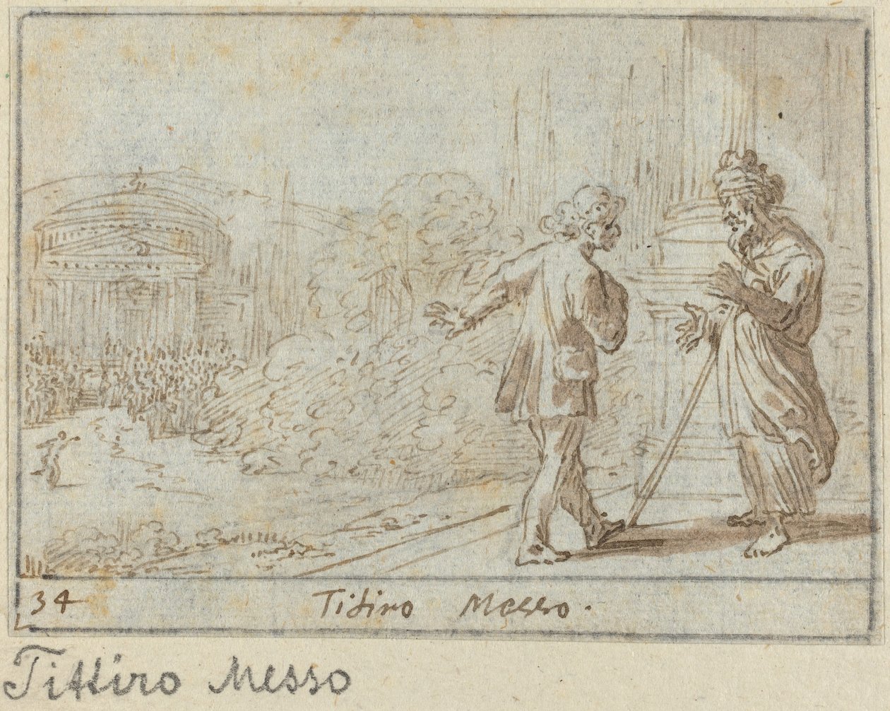 Titiro and Messo, 1640. 作： ヨハン・ヴィルヘルム・バウアー