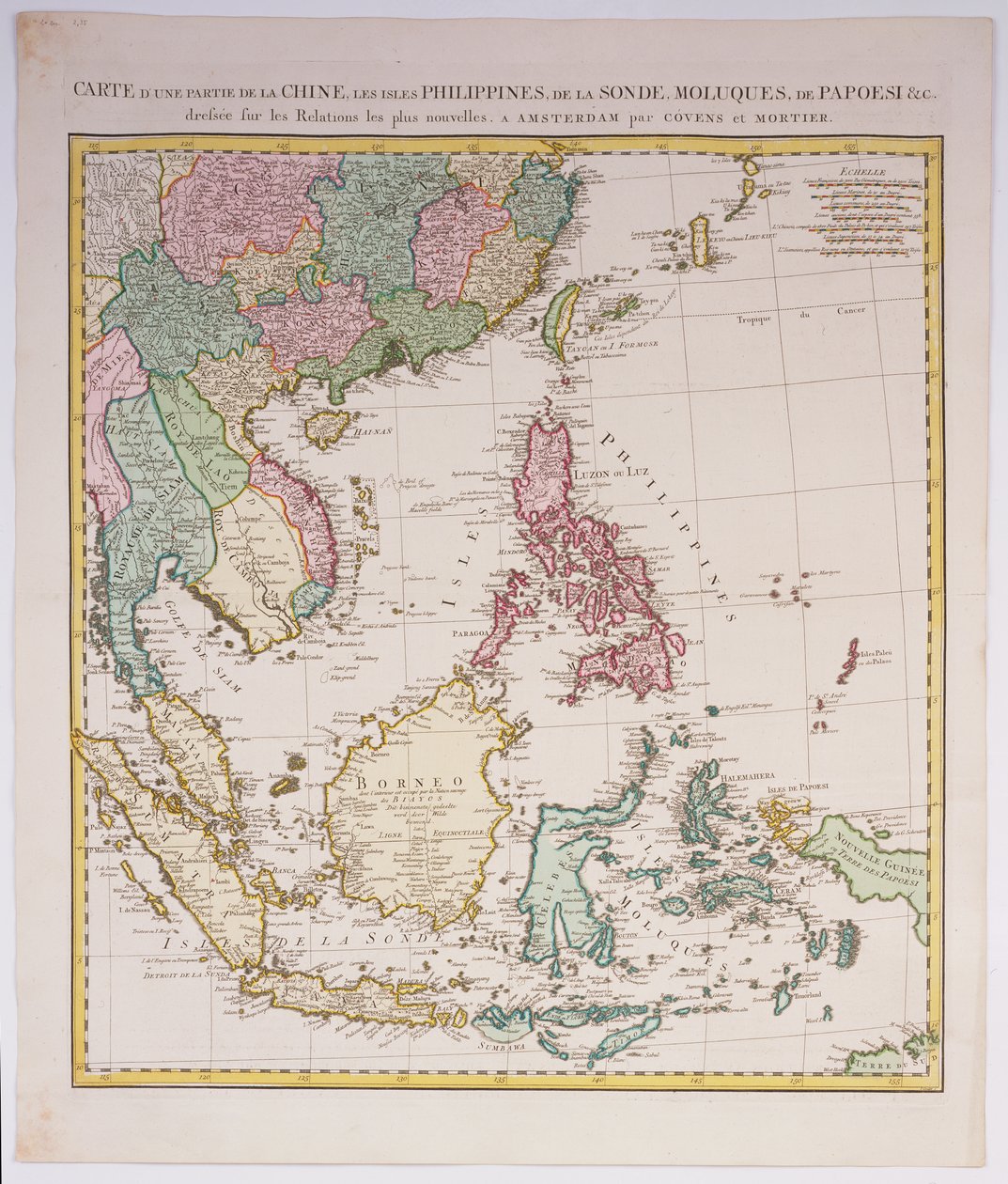 中国からニューギニアまでの南アジア、インドネシア列島とフィリピンを含む、c.1700 作： ヨハネスアンドモルティエ、コルネリスコーベンス